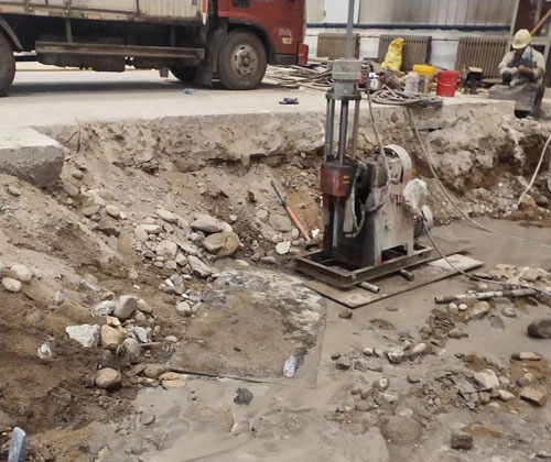 石岐区街道公路下沉压浆